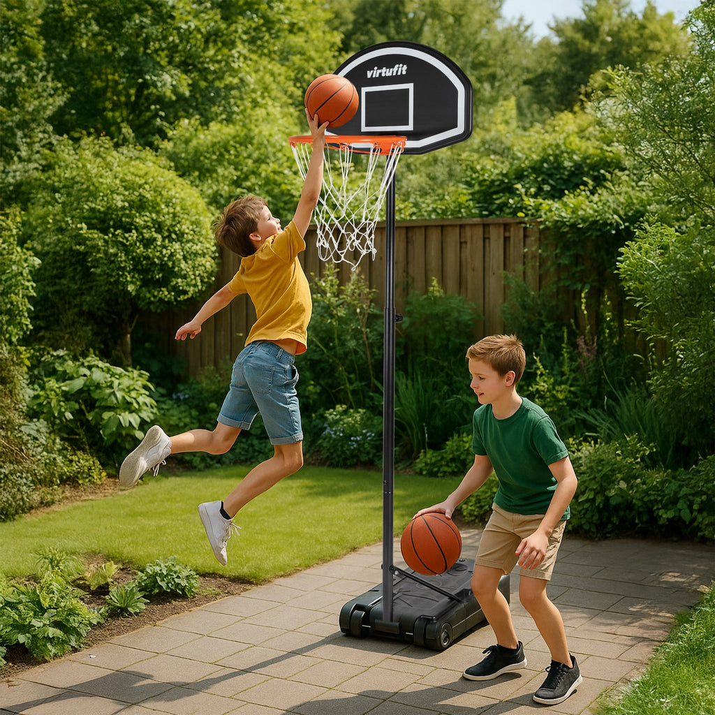 VirtuFit Verstelbare Basketbalpaal - 170 tot 215 cm - Aanzicht