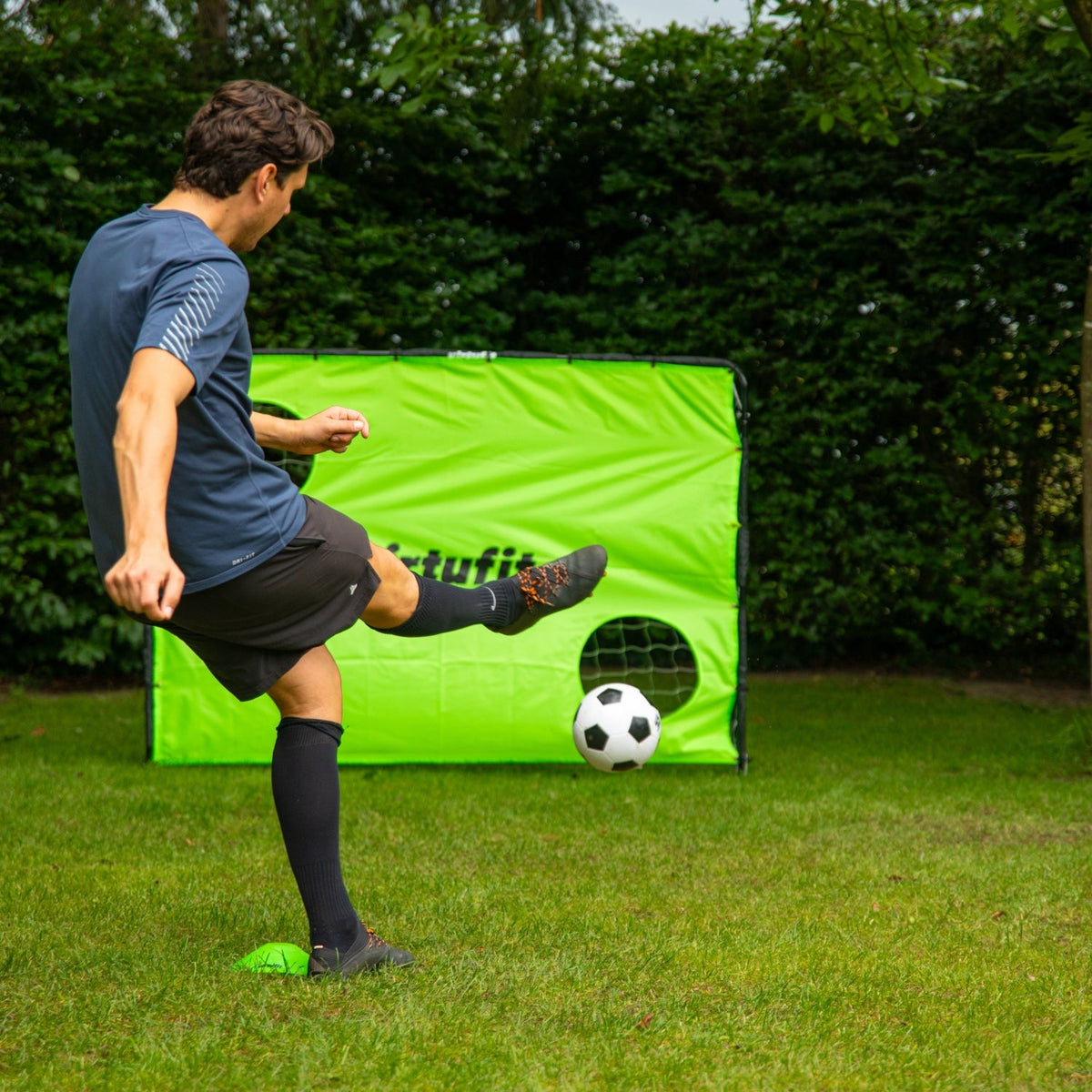 VirtuFit Fußballtor mit Torwand - Fußballtor - 180 x 120 cm - Zweite Chance