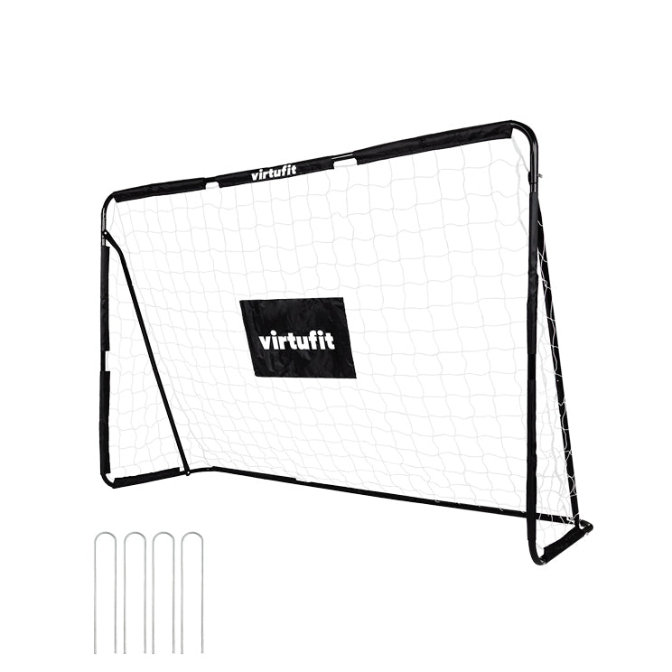 VirtuFit Fußballtor mit Torwand - Fußballtor - 120 x 80 cm - Zweite Chance