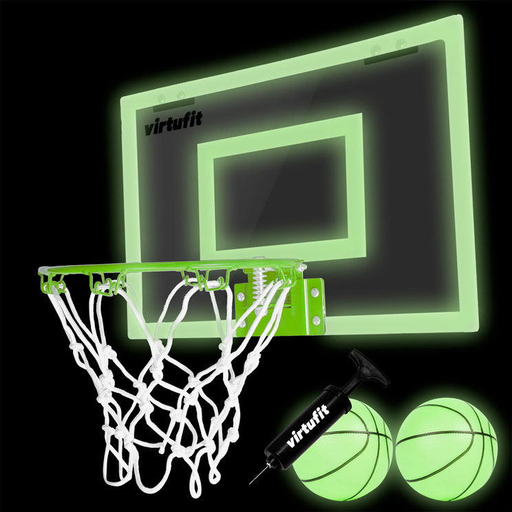 VirtuFit Pro Mini Basketbalbord met 2 Ballen en Pomp - Glow In the Dark - Aanzicht
