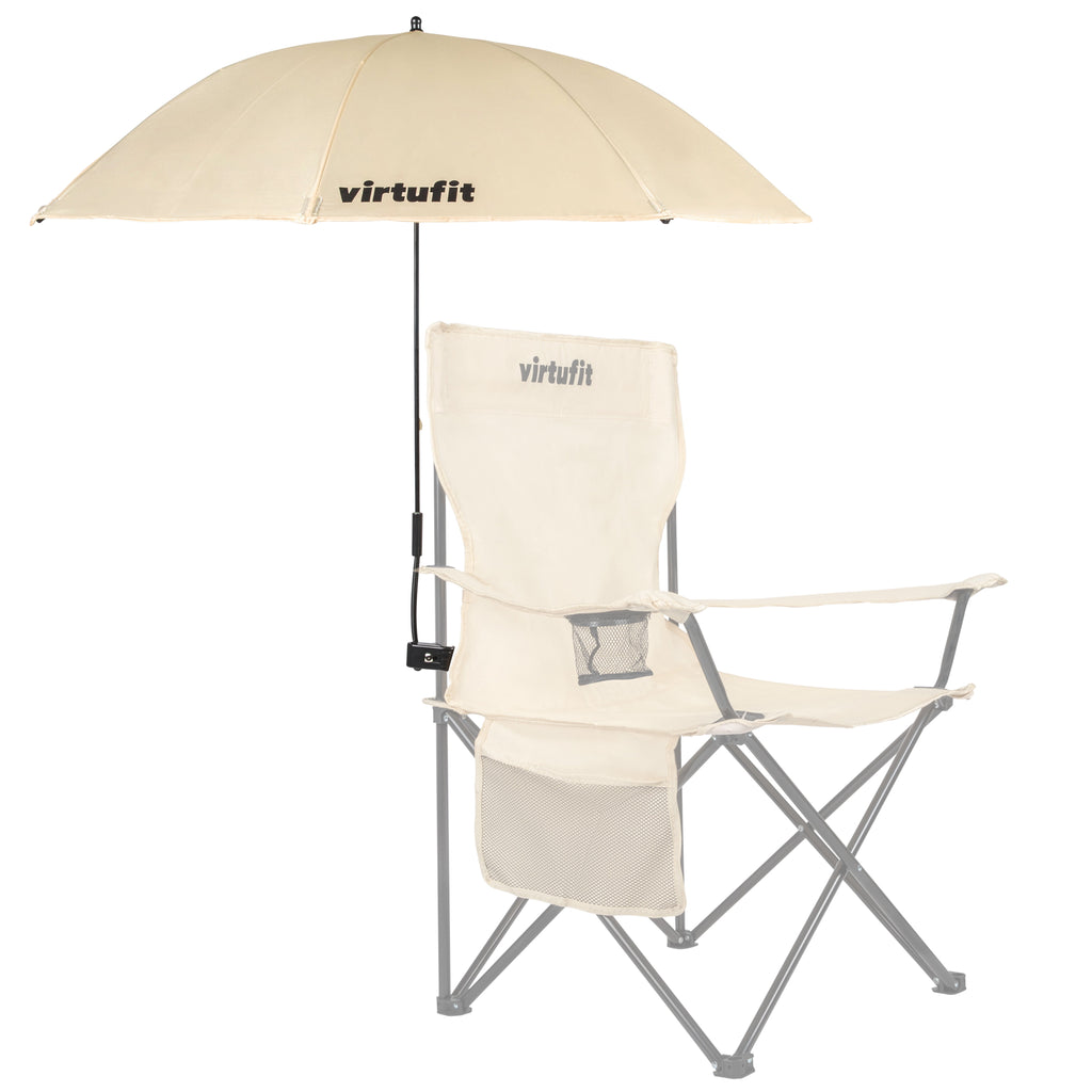 VirtuFit Universele Stoelparasol - Beige - Aanzicht