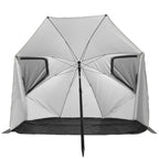 VirtuFit Strandparasol Premium - Windscherm - Strandtent - 200 cm - Grijs - Aanzicht