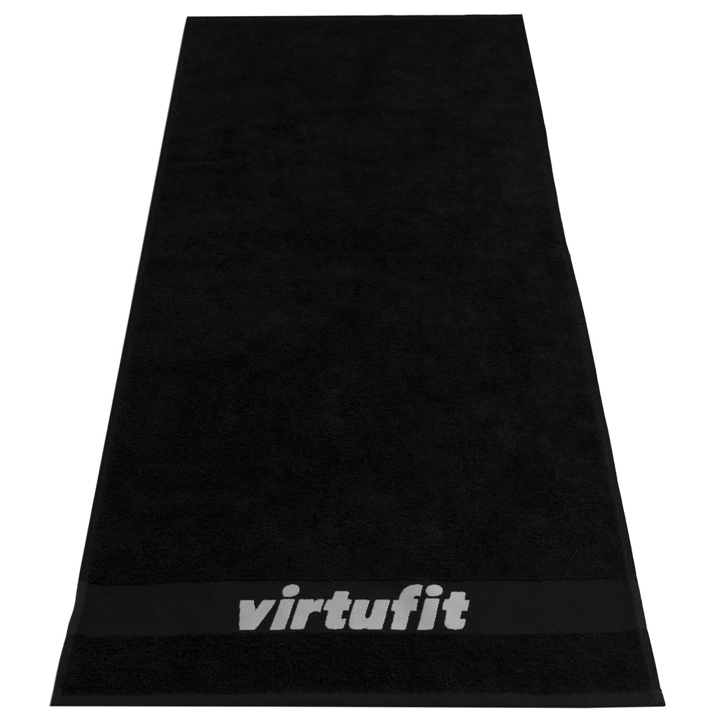 VirtuFit Handdoek - 100 x 50 cm - Zwart - Aanzicht