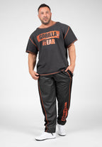 Gorilla Wear Wallace Mesh Pants - Grijs/Oranje - Aanzicht
