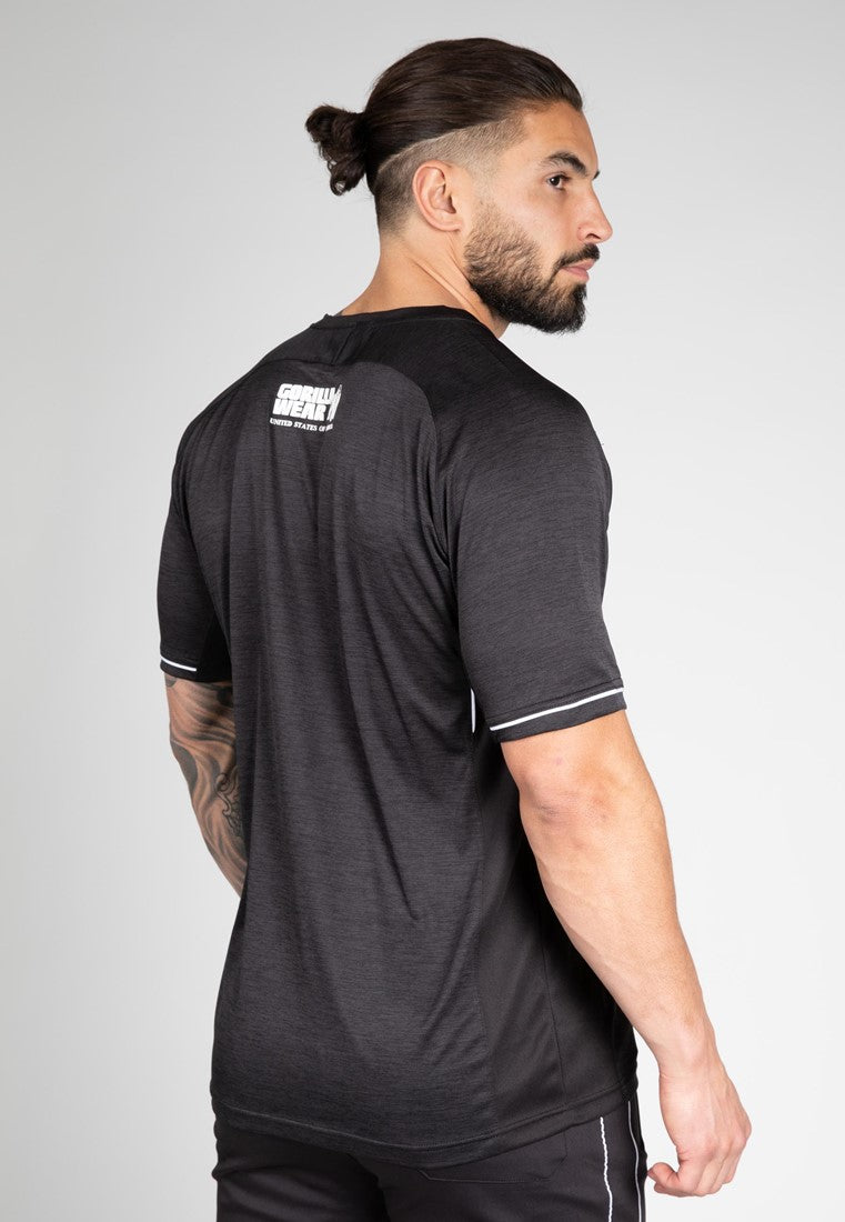 Gorilla Wear Fremont T-shirt - Zwart/Wit - Aanzicht