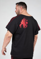 Gorilla Wear Buffalo Old School Workout T-Shirt - Zwart/Rood - Aanzicht