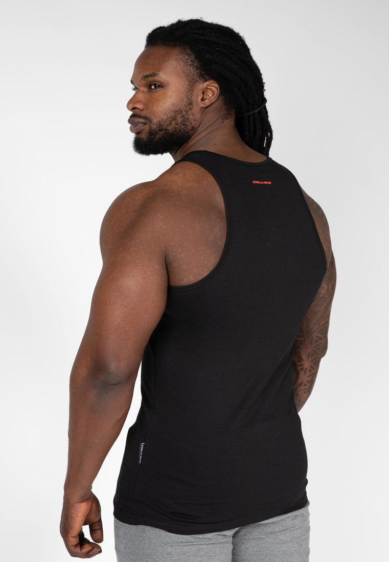 Gorilla Wear Adams Stretch Tank Top - Zwart - Aanzicht