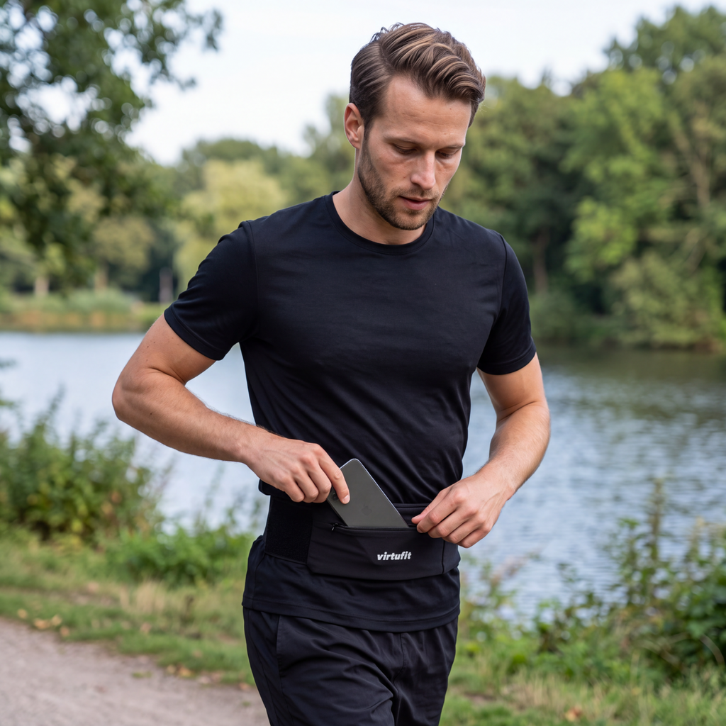 VirtuFit Laufgürtel Pro - 2 Fächer