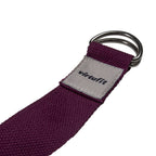 VirtuFit Premium Yoga Riem - 250 cm - Mulberry - In gebruik