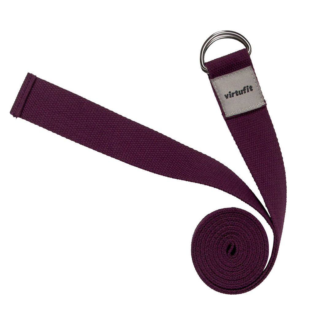 VirtuFit Premium Yoga Riem - 250 cm - Mulberry - Afbeelding 6