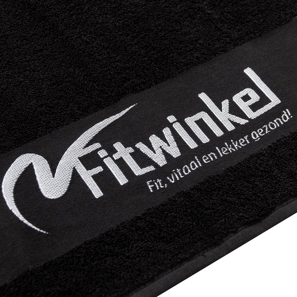 Fitwinkel Handdoek - 100 x 50 cm - Zwart - Afbeelding 5