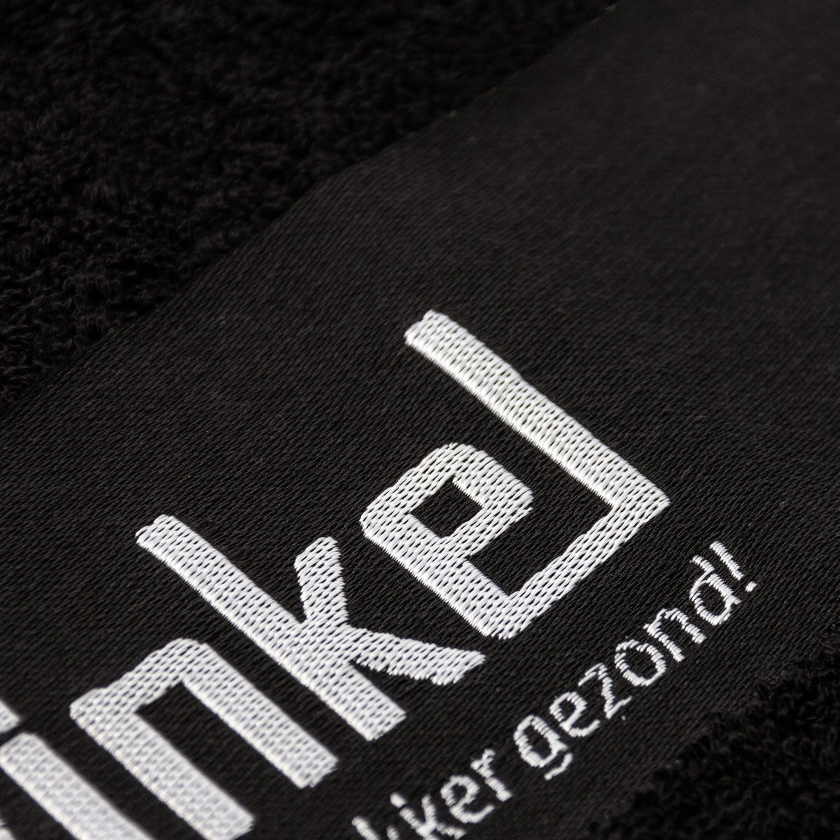 Fitwinkel Handdoek - 100 x 50 cm - Zwart - Afbeelding 6