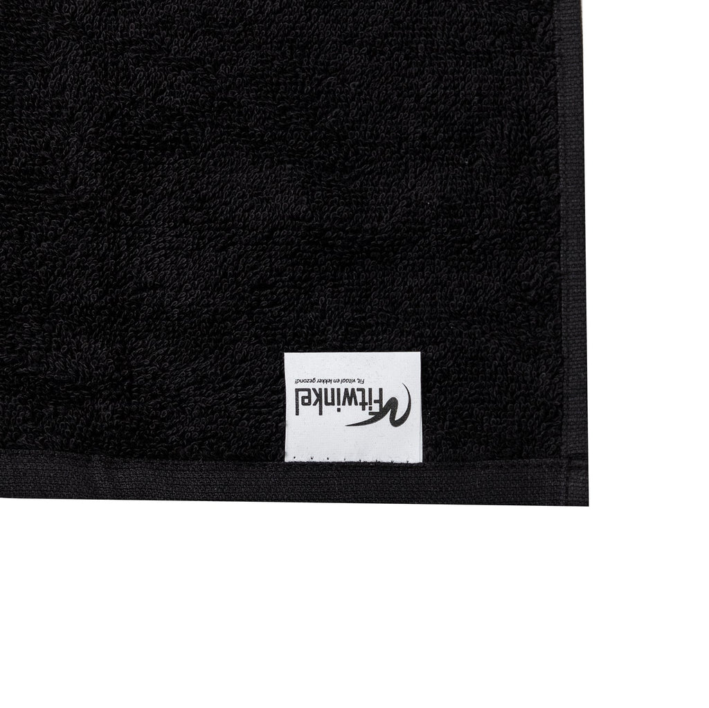 Fitwinkel Handdoek - 100 x 50 cm - Zwart - Afbeelding 8
