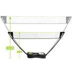 VirtuFit 2-in-1 tragbares Badminton- und Tennisset - inklusive Koffer und Schläger - Zweite Chance