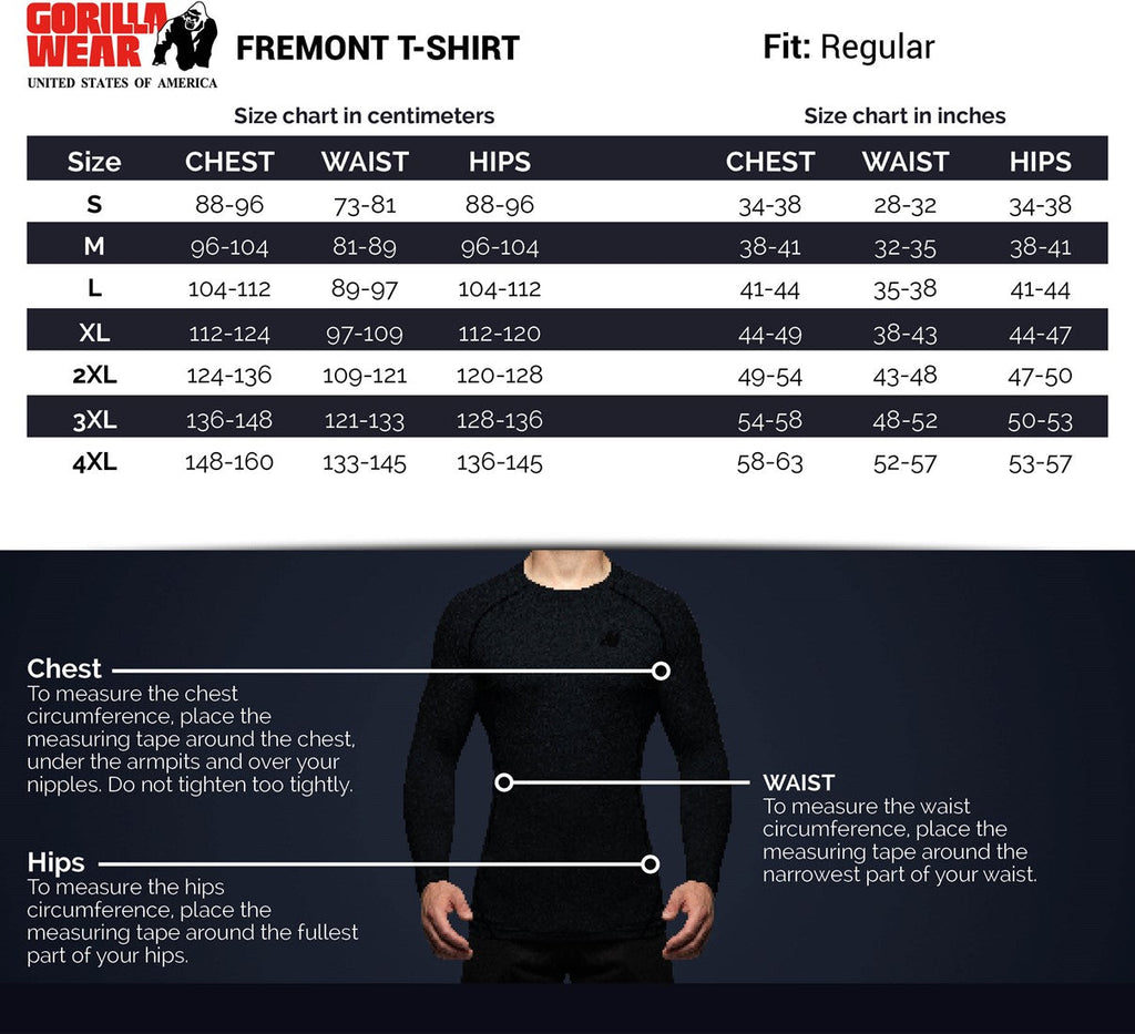 Gorilla Wear Fremont T-shirt - Zwart/Goud - Afbeelding 8