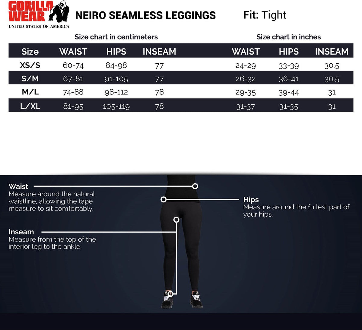 Gorilla Wear Neiro Seamless Leggings - Paars - Afbeelding 7