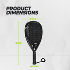 VirtuFit Fusion Pro Padel Racket - Schwarz - Silver