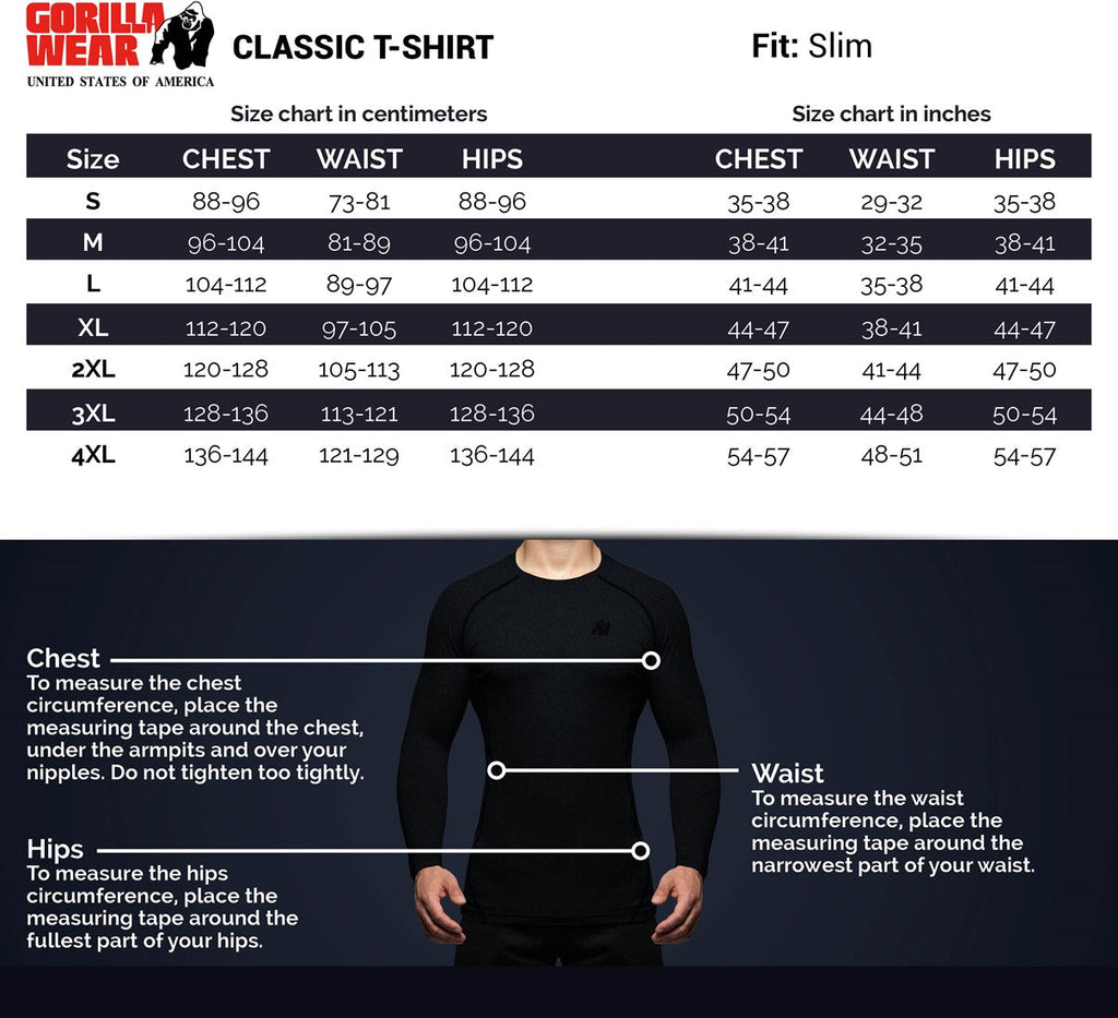 Gorilla Wear Classic T-shirt - Wit - Afbeelding 8