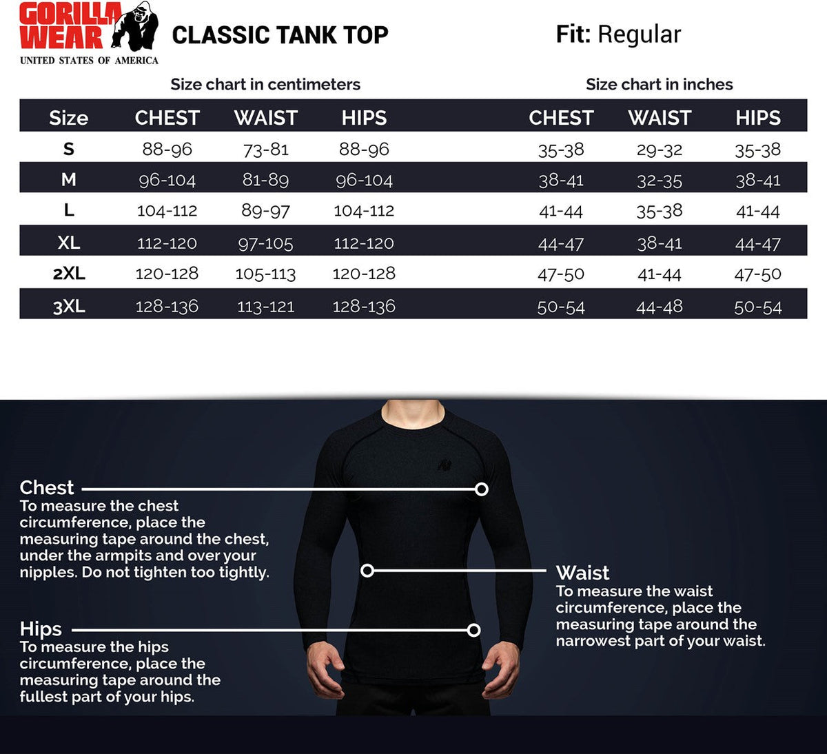 Gorilla Wear Classic Tank Top - Zwart - Afbeelding 11