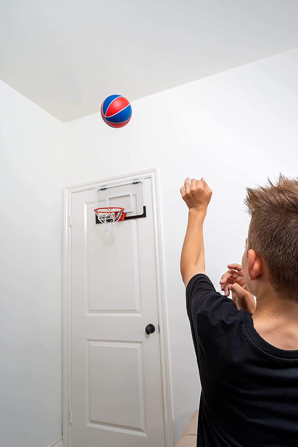 SKLZ Pro Mini Hoop Swish Foam Ball - Rood / Blauw - In gebruik