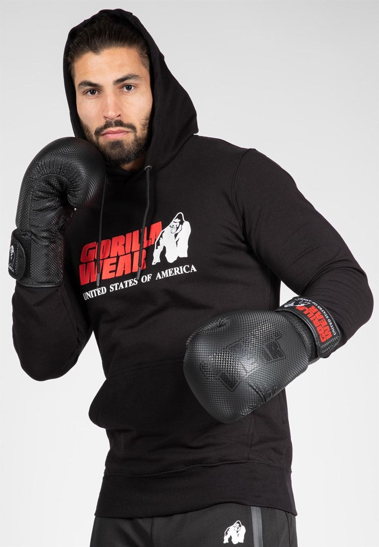 Gorilla Wear Classic Hoodie - Zwart - In gebruik