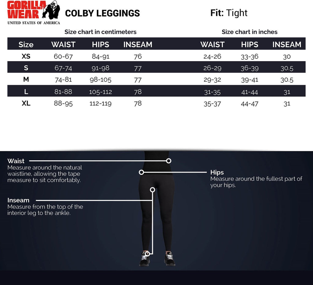 Gorilla Wear Colby Legging - Zwart - Afbeelding 6