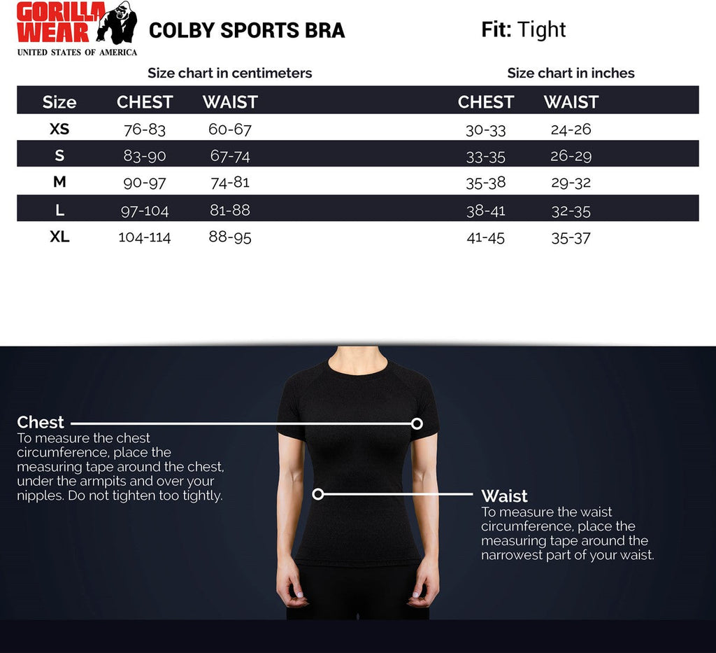 Gorilla Wear Colby Sportbeha - Zwart - Afbeelding 8