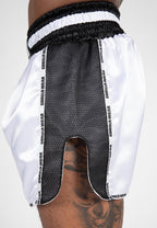 Gorilla Wear Piru Muay Thai Shorts - Wit/Zwart - Afbeelding 7