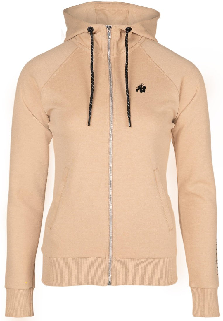 Gorilla Wear Marion Vest met Capuchon - Beige - Afbeelding 6
