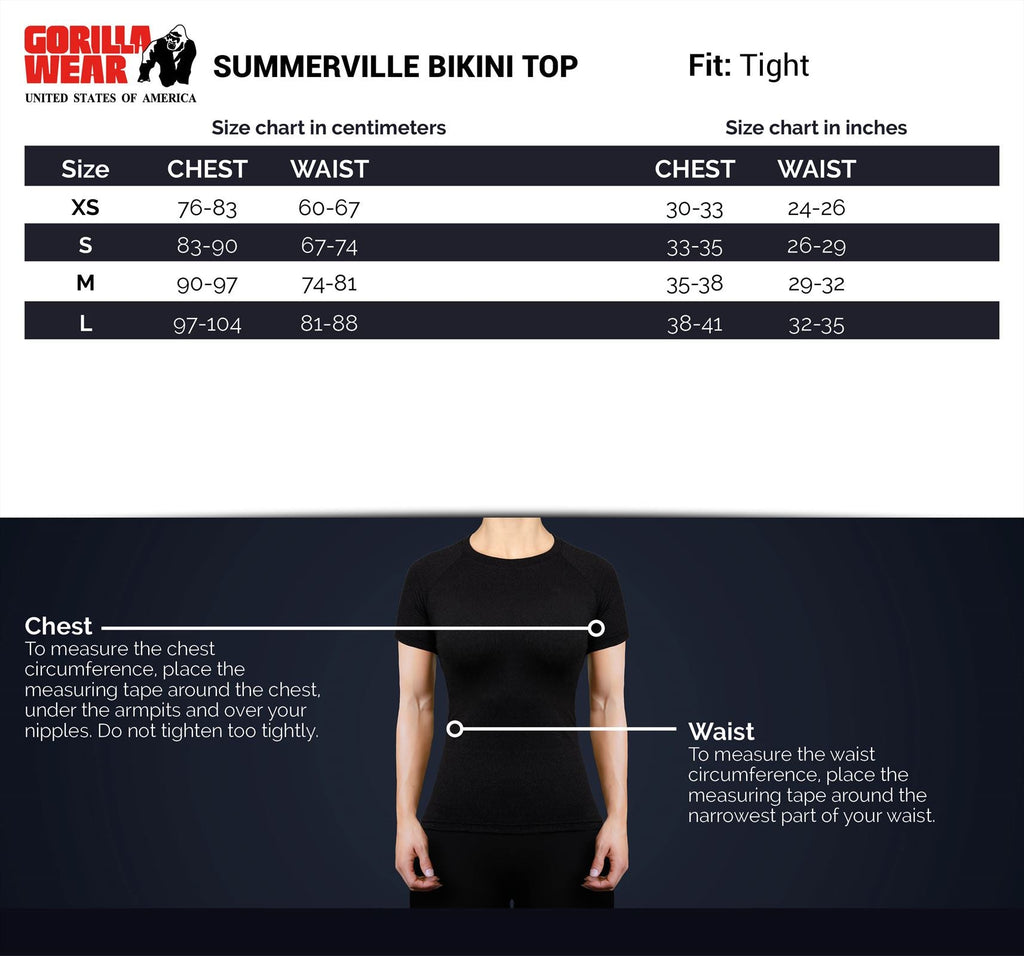 Gorilla Wear Summerville Bikinitop - Zwart - Afbeelding 7