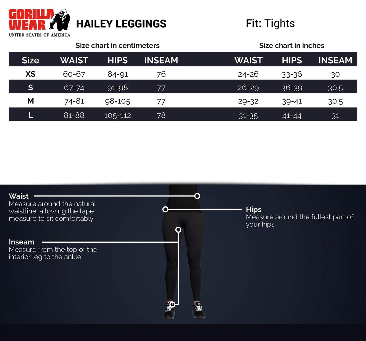 Gorilla Wear Hailey Leggings - Grijs Gemeleerd - Afbeelding 6