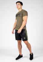 Gorilla Wear Atlanta Shorts - Zwart/Groen - In gebruik