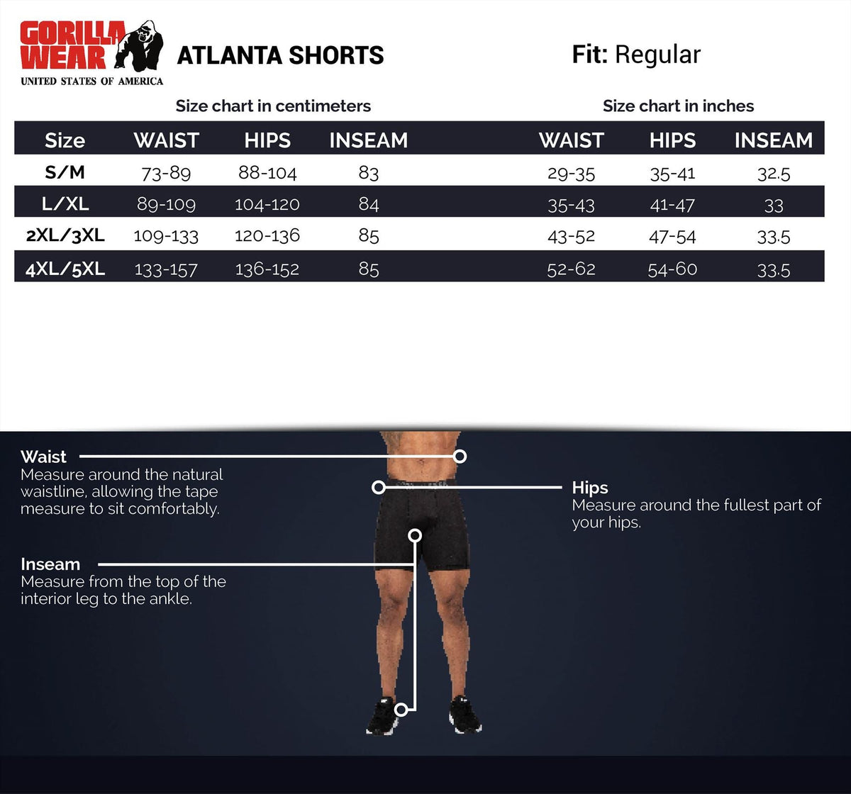 Gorilla Wear Atlanta Shorts - Zwart/Groen - Afbeelding 6