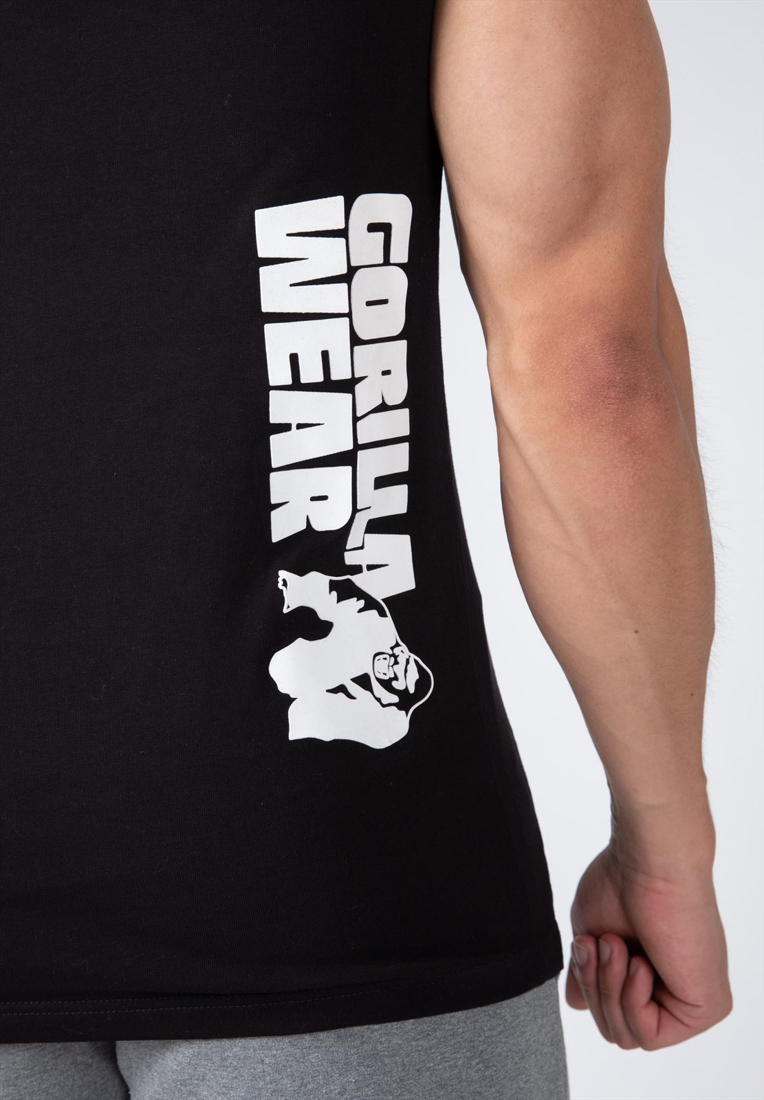 Gorilla Wear Oswego Mouwloos T-shirt met Capuchon - Zwart - Afbeelding 7