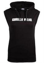 Gorilla Wear Virginia Mouwloze Hoodie - Zwart - In gebruik