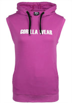 Gorilla Wear Virginia Mouwloze Hoodie - Fuchsia - In gebruik