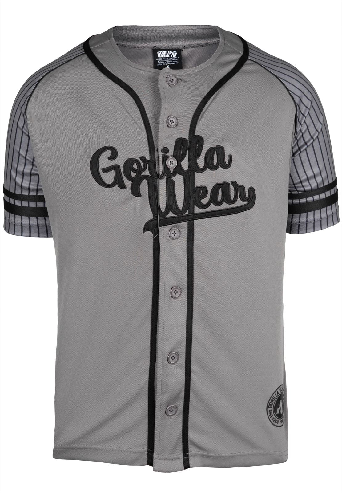 Gorilla Wear 82 Baseball Jersey - Grijs - In gebruik
