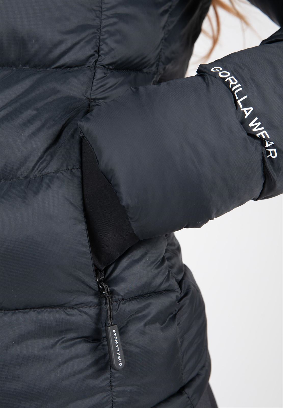 Gorilla Wear Rachel Puffer Jas - Zwart - Afbeelding 8