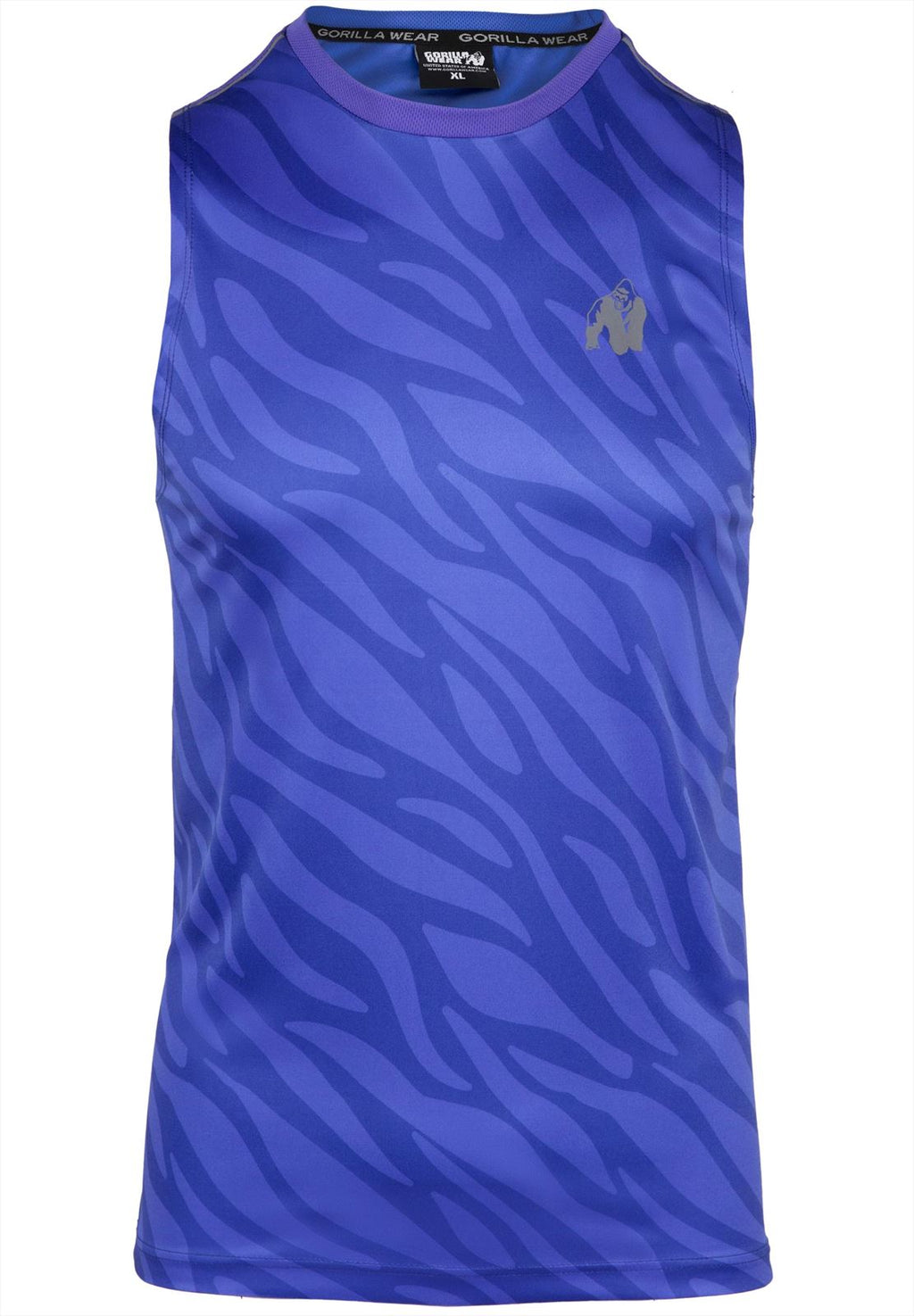 Gorilla Wear Washington Tank Top - Blauw - In gebruik