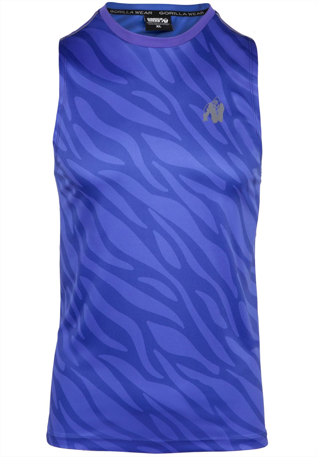 Gorilla Wear Washington Tank Top - Blauw - In gebruik