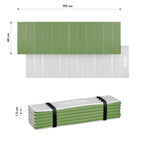 NILS Camp Opvouwbare Slaapmat met Aluminium Rand - Groen - 195 cm - Detail