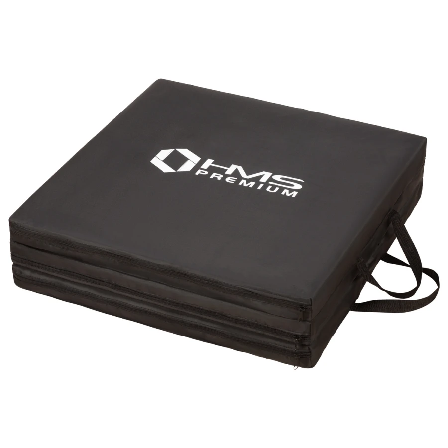 HMS Premium Opvouwbare Fitness Mat - Zwart - Detail