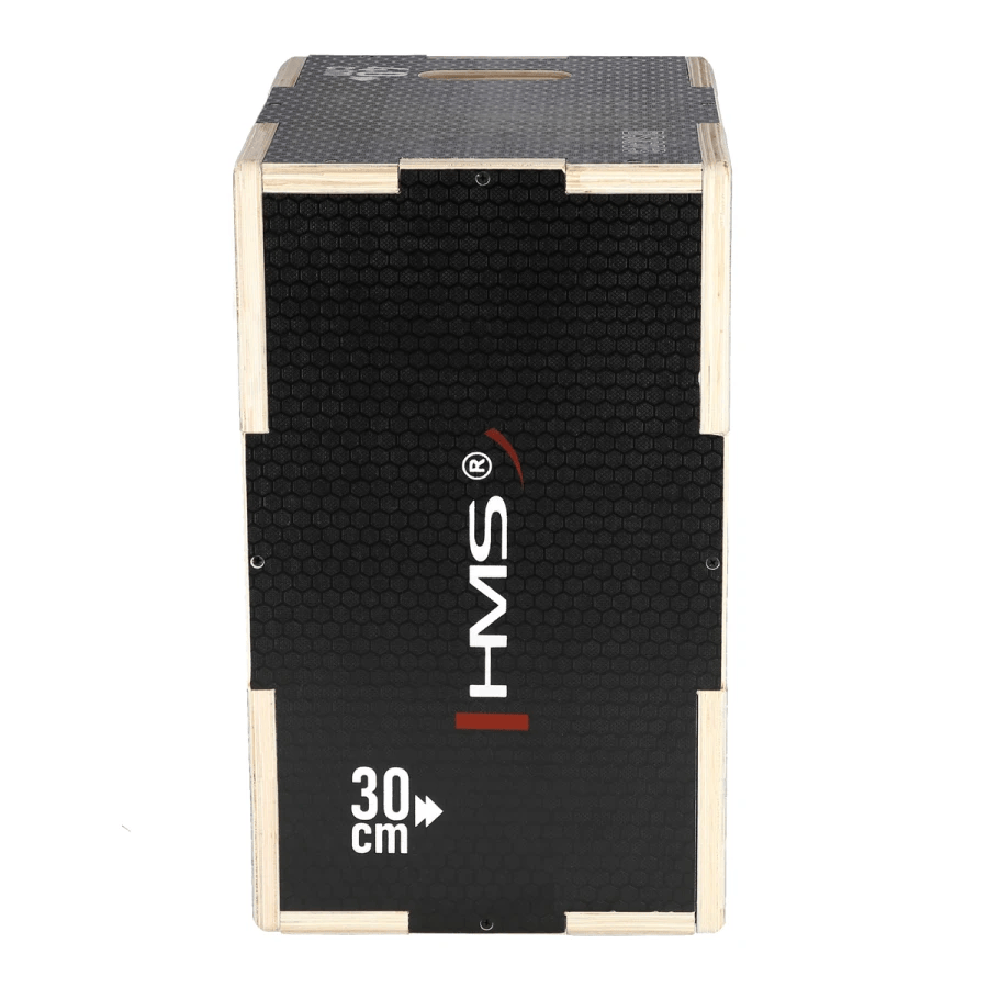 HMS Fitness Plyobox Hout - 50 x 40 x 30 cm - Zwart - Detail