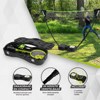 VirtuFit 2-in-1 Portable Badminton- en Tennisset - Inclusief koffer en rackets - Detail