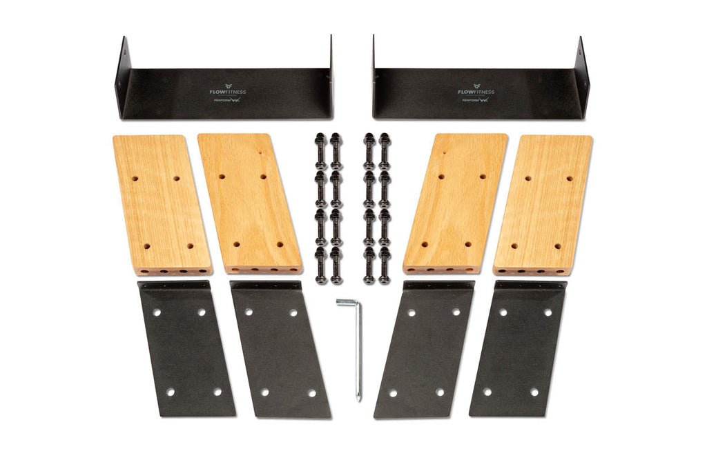 Flow Fitness W9i Elevation Kit Oak - Roeitrainer Verhogingsset - Detail