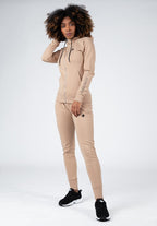 Gorilla Wear Marion Vest met Capuchon - Beige - Detail
