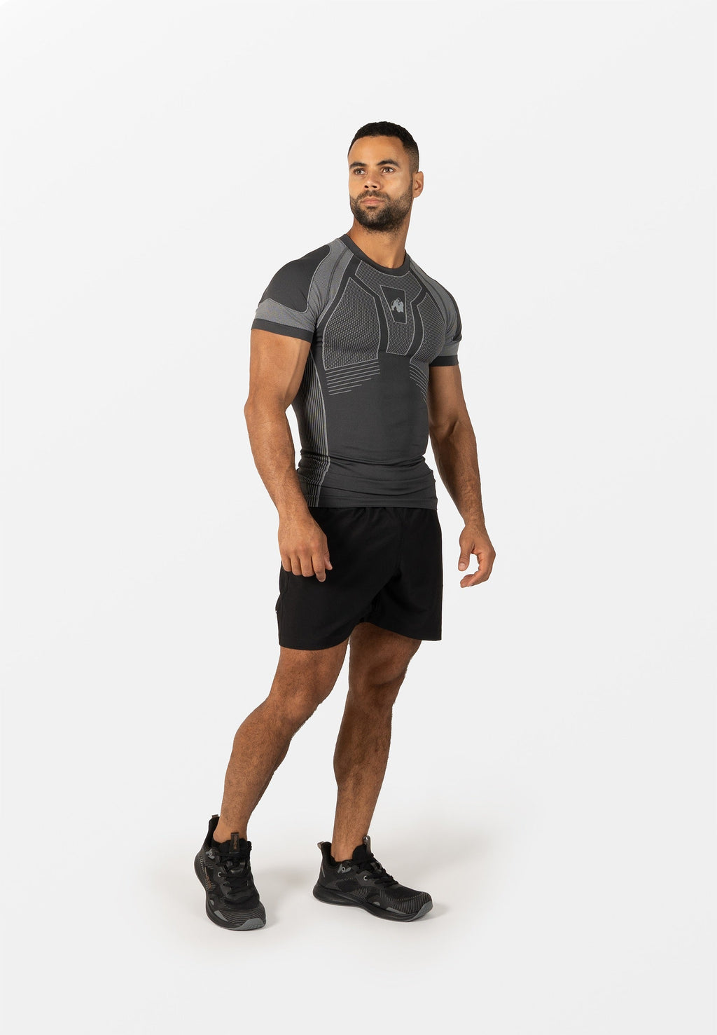 Gorilla Wear Arcata Seamless T-shirt - Donkergrijs - Detail