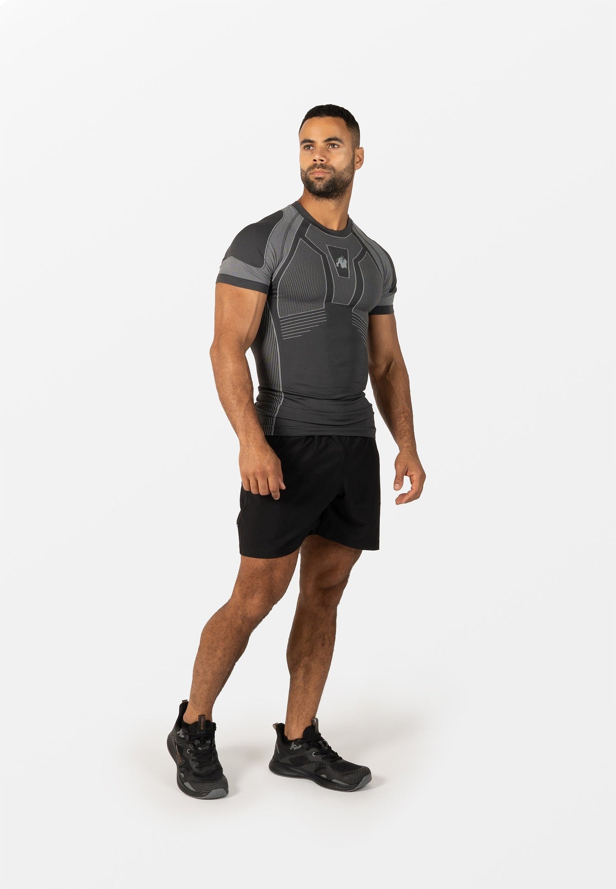Gorilla Wear Arcata Seamless T-shirt - Donkergrijs - Detail