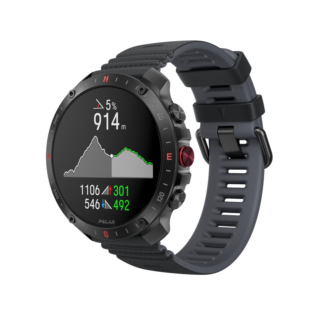 Polar Grit X2 Pro Premium Outdoor Smart Watch - Zwart - S/L - Vooraanzicht