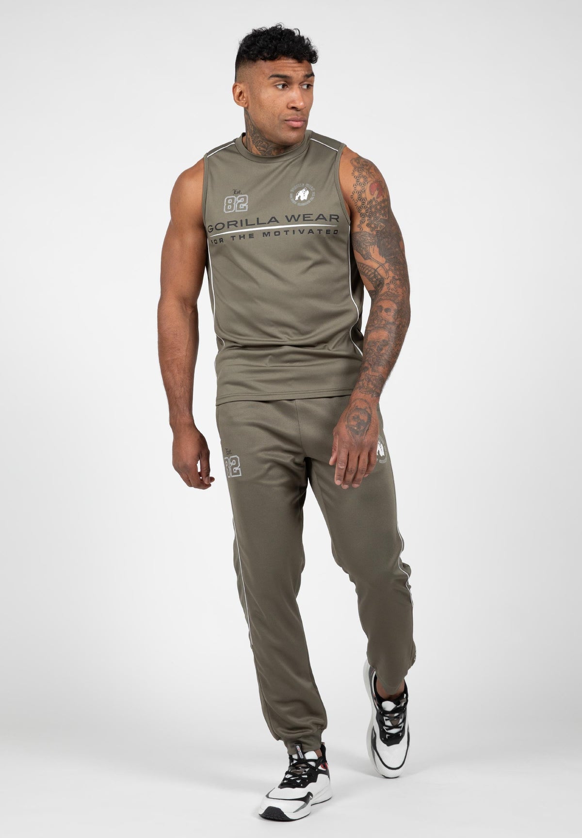 Gorilla Wear Broxton Tank Top - Legergroen - Detail